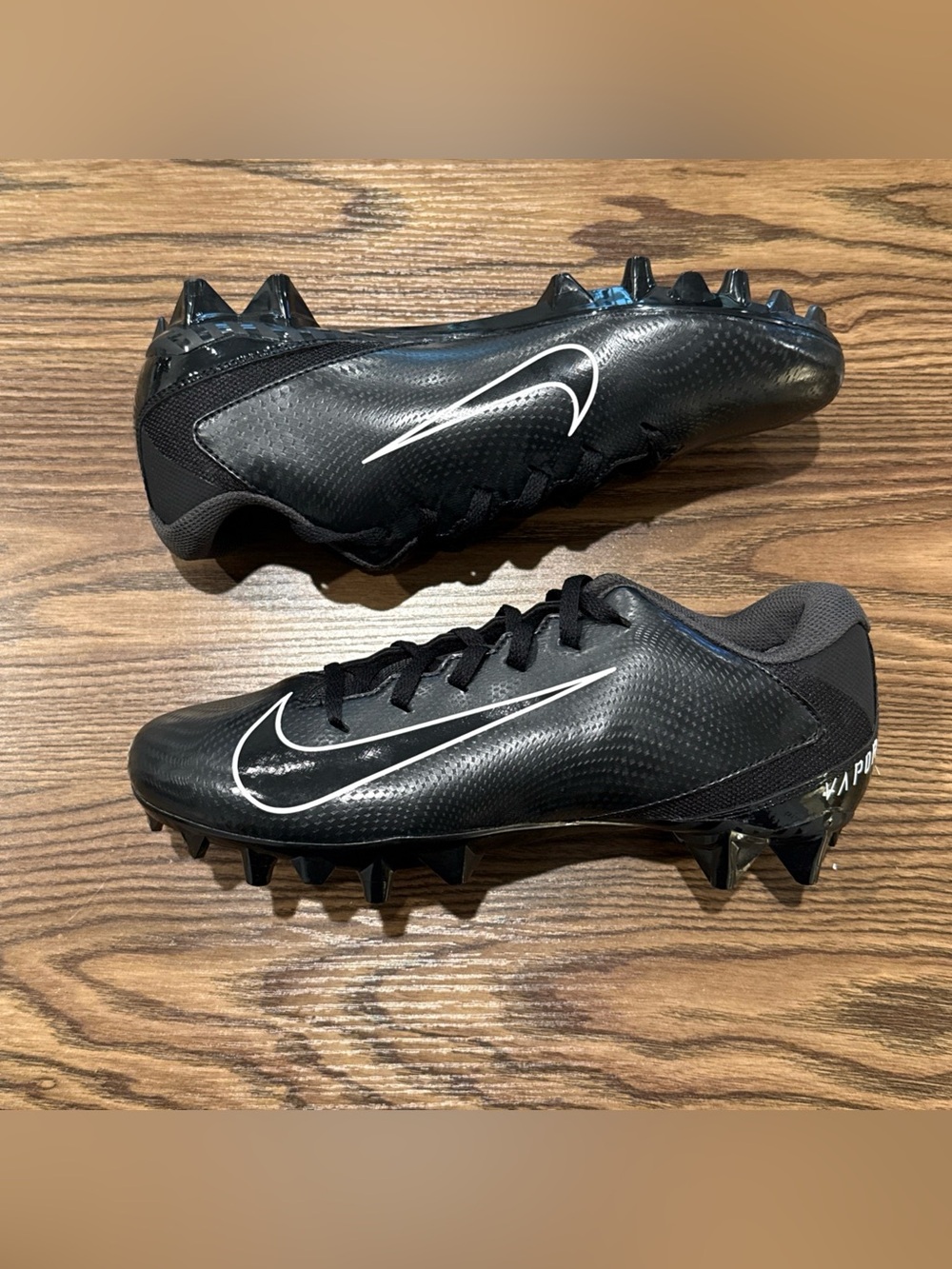Size 8.5 Nike Vapor Untouchable Speed 3 Varsity Football Cleat Black 917167-001